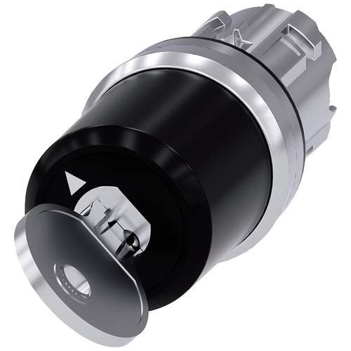 Thumbnail - Siemens 3SU10505PF010AA0 3SU1050-5PF01-0AA0 Schlüsselschalter Frontring Metall, Hochglanz Schlüssel Silber 1 x 90 ° 1 St...
