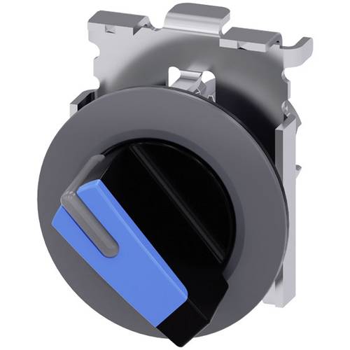 Thumbnail - Siemens 3SU10622DF500AA0 3SU1062-2DF50-0AA0 Knebelschalter Frontring Metall, beleuchtbar Knebel Sandgrau, Blau 1 x 90 ° ...