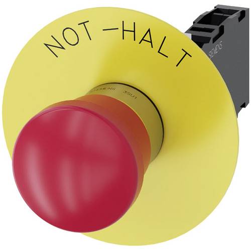 Siemens 3SU11501HA201FH0 3SU1150-1HA20-1FH0 Not-Halt-Pilzdrucktaster Knopf Rot, Gelb Zugentriegelung 1 St.