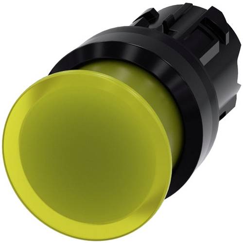 Thumbnail - Siemens 3SU10011AD300AA0 3SU1001-1AD30-0AA0 Pilzdrucktaster Frontring Kunststoff Knopf Schwarz, Gelb 1 St.