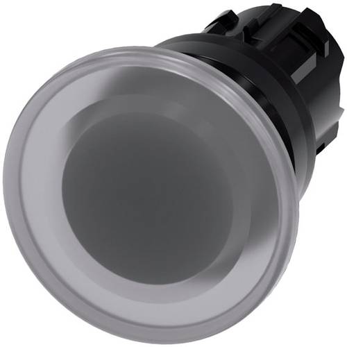 Thumbnail - Siemens 3SU10011BD700AA0 3SU1001-1BD70-0AA0 Pilzdrucktaster Frontring Kunststoff Knopf Schwarz, Klar 1 St.