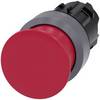 Siemens 3SU1030-1AD20-0AA0 Pilzdrucktaster Frontring Metall Knopf Sandgrau, Rot 1 St.