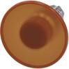 Siemens 3SU10511CD000AA0 3SU1051-1CD00-0AA0 Pilzdrucktaster Frontring Metall, Hochglanz Knopf Silber, Amber 1 St.