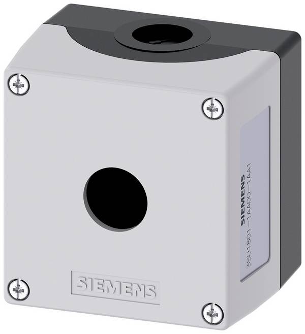 Siemens 3SU1801-1AA00-1AA1 3SU18011AA001AA1 Gehäuse für Frontbefestigung, quadratisch (L x B x H) 68 x 85 x 85 mm Grau 1 St.