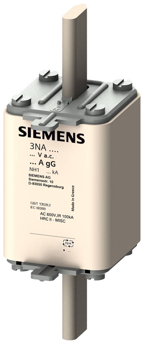 Siemens 3NA3142 Sicherungseinsatz mit mechanischer Sicherungsanzeige Passend für (Sicherungen) Sicherungsgröße 000 - 4 Sicherungsgröße = 1  224 A  500 V/AC, 440 V/DC 3 St.