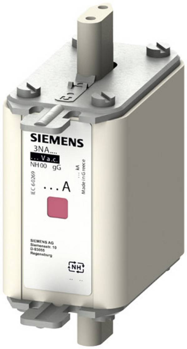 Siemens 3NA78247 Sicherungseinsatz  Passend für (Sicherungen) Sicherungsgröße 000 - 4 Sicherungsgröße = 00  80 A  500 V/AC, 250 V/DC 3 St.