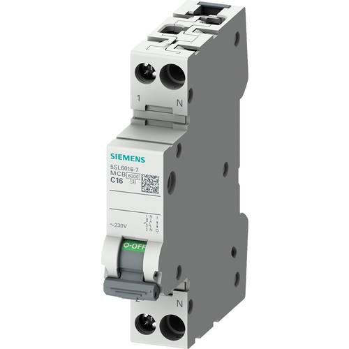 Thumbnail - Siemens 5SL60167 5SL6016-7 Leitungsschutzschalter 16 A