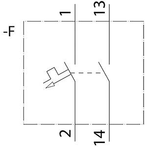 Technische Zeichnung eines Zapfenanschlusses in einer mechanischen Komponente. Zwei parallele Linien mit beschrifteten Enden, Draufsicht.