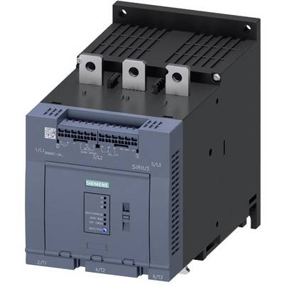 Ein schwarzer Siemens-Schütz mit Anschlüssen und Schalter, geeignet für industrielle Anwendungen zur Steuerung von elektrischen Motoren.
