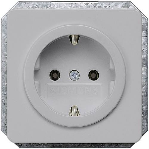 Siemens Schalterprogramm Steckdose Delta Silber 5UB1467 1 St.