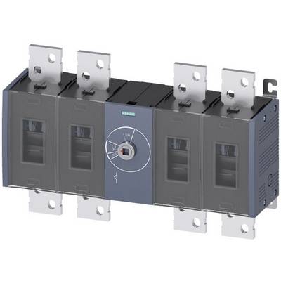 Ein elektrischer Lasttrennschalter mit Drehgriff und Anschlüssen, geeignet für industrielle Anwendungen.