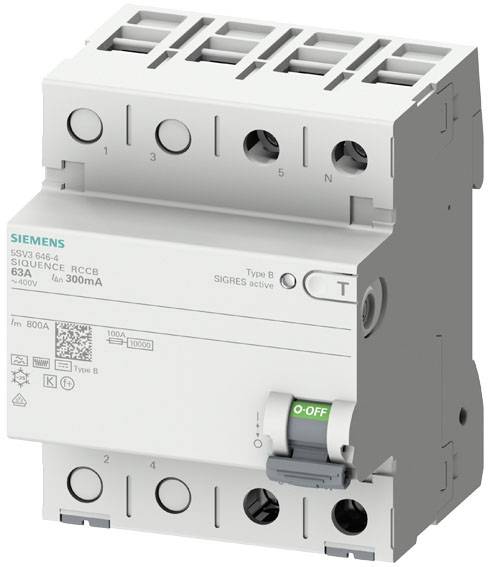Siemens 5SV36214 5SV3621-4 Fehlerstrom-Schutzschalter B