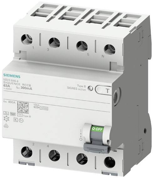 Siemens 5SV36475KK14 5SV3647-5KK14 Fehlerstrom-Schutzschalter B+