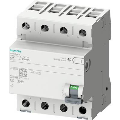 Siemens 5SV37464 5SV3746-4 FI-Schutzschalter allstromsensitiver FI B 0.5 A-0