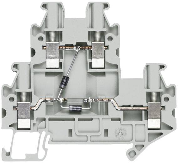 Siemens 8WH10205FF00 Doppelstock-Diodenklemme 5.2 mm Schrauben Beige 50 St. Piece
