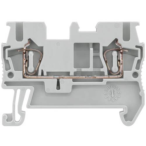 Siemens 8WH20000AF00 Durchgangsklemme Federzuganschluss Grau 50 St.
