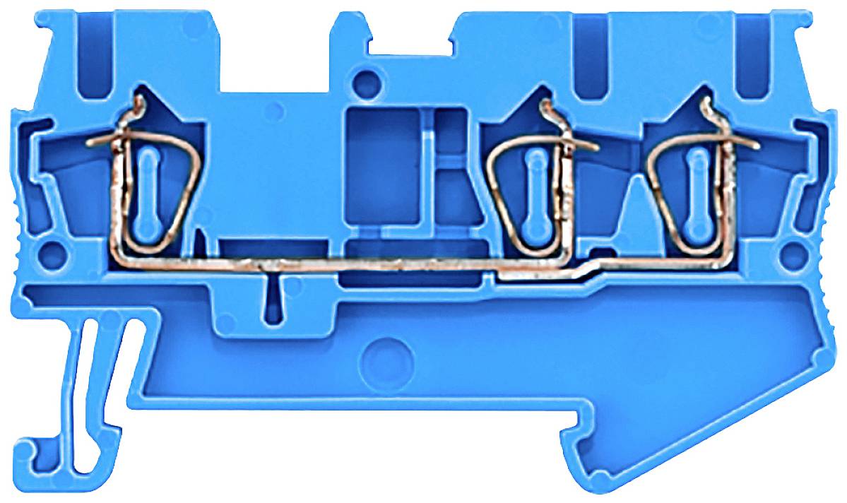 Siemens 8WH20030AF01 Durchgangsklemme Federzuganschluss Blau 50 St.