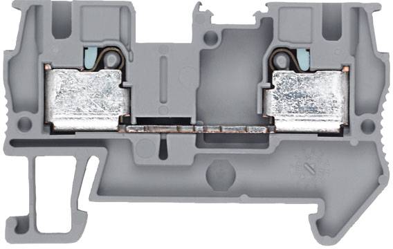 Siemens 8WH60000AG00 Durchgangsklemme Steck-Klemm Grau 50 St.