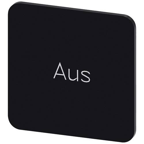 Thumbnail - Siemens 3SU1900-0AF16-0AC0 Bezeichnungsschild quadratisch (B x H) 22 mm x 22 mm Aus Schwarz, Weiß 10 St.