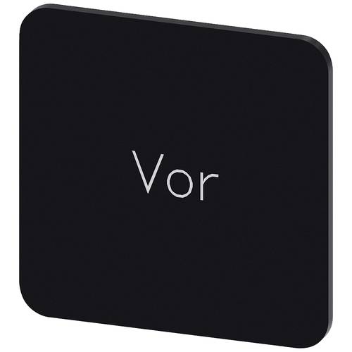 Siemens 3SU1900-0AF16-0AF0 3SU19000AF160AF0 Bezeichnungsschild quadratisch (B x H) 22 mm x 22 mm Vor Schwarz, Weiß 10 St...