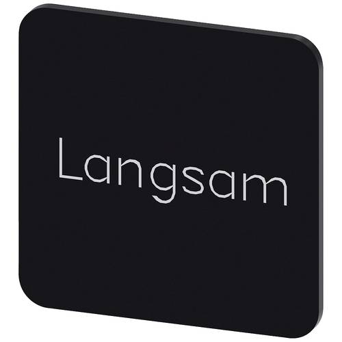 Siemens 3SU1900-0AF16-0AN0 3SU19000AF160AN0 Bezeichnungsschild quadratisch (B x H) 22 mm x 22 mm Langsam Schwarz, Weiß 1...