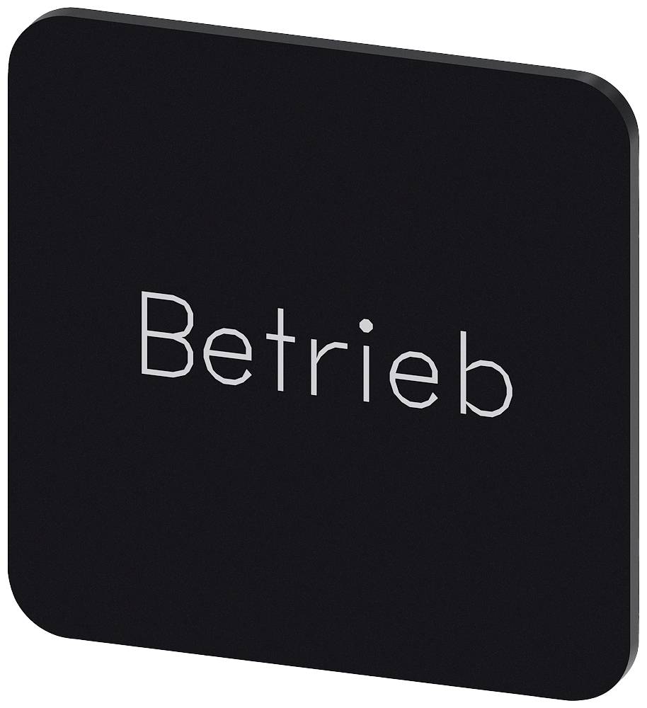 Siemens 3SU1900-0AF16-0AP0 3SU19000AF160AP0 Bezeichnungsschild quadratisch (B x H) 22 mm x 22 mm Betrieb Schwarz, Weiß 1...