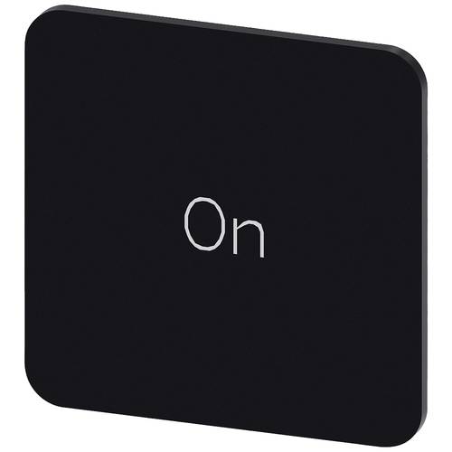 Siemens 3SU1900-0AF16-0DJ0 3SU19000AF160DJ0 Bezeichnungsschild quadratisch (B x H) 22 mm x 22 mm ON Schwarz, Weiß 10 St.