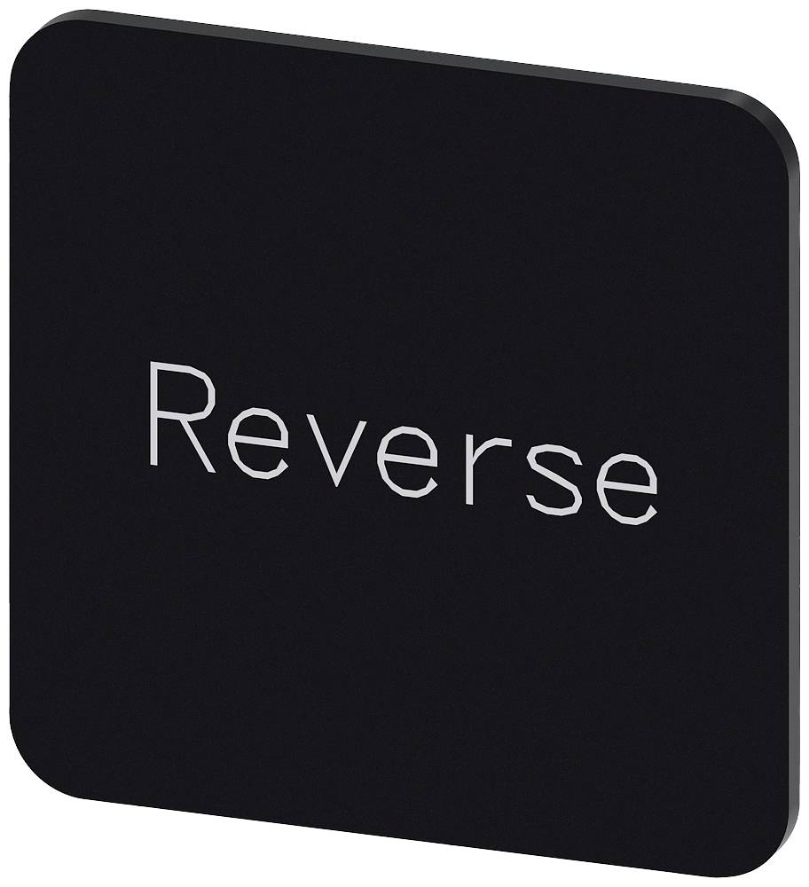 Siemens 3SU1900-0AF16-0DP0 3SU19000AF160DP0 Bezeichnungsschild quadratisch (B x H) 22 mm x 22 mm Reverse Schwarz, Weiß 1...