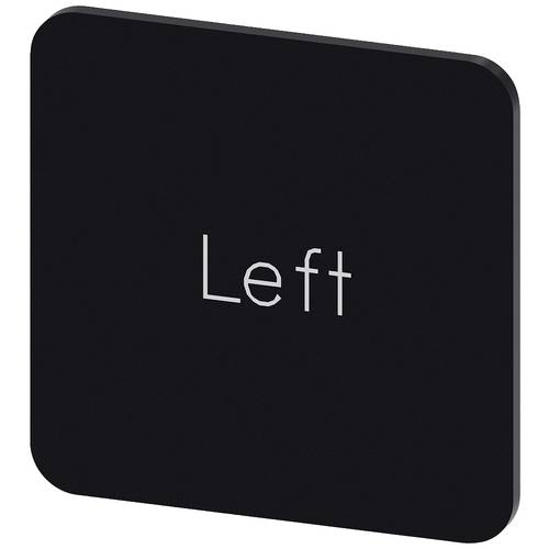 Siemens 3SU1900-0AF16-0DR0 3SU19000AF160DR0 Bezeichnungsschild quadratisch (B x H) 22 mm x 22 mm Left Schwarz, Weiß 10 S...