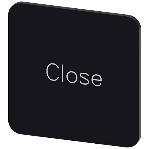 Siemens 3SU1900-0AF16-0DX0 3SU19000AF160DX0 Bezeichnungsschild quadratisch (B x H) 22 mm x 22 mm Close Schwarz, Weiß 10 ...