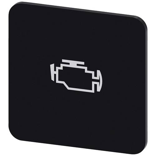 Siemens 3SU1900-0AF16-0RY0 3SU19000AF160RY0 Bezeichnungsschild quadratisch (B x H) 22 mm x 22 mm Motorsymbol Schwarz, We...