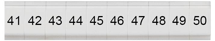 Siemens 8WH81210AB45 Bezeichnungsschild Weiß 100 St.