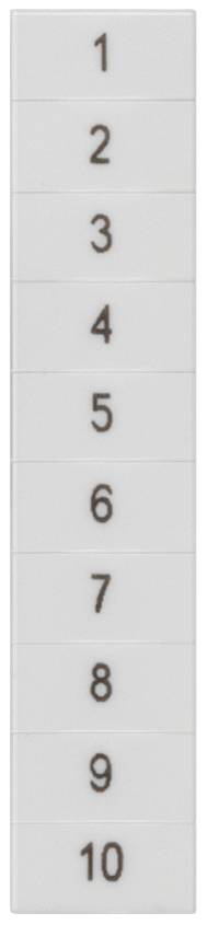 Siemens 8WH81402AB15 Bezeichnungsschild Weiß 100 St.