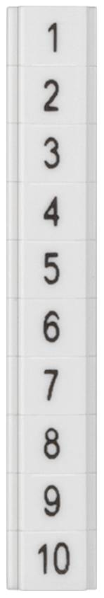 Siemens 8WH81411AB25 Bezeichnungsschild Weiß 100 St.