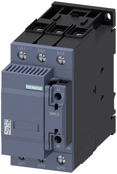 Ein elektrischer Schütz von Siemens, Modell SIRIUS, zur Steuerung von Stromkreisen in industriellen Anwendungen.
