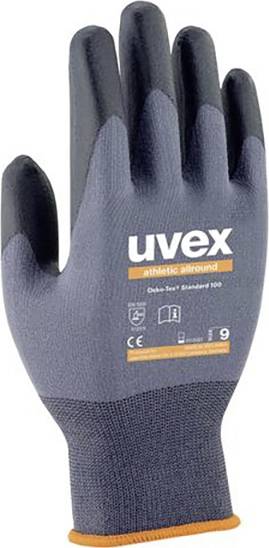 UVEX 60028 Fabrik-Handschuhe Anthrazit - Grau Elastan - Polyamid 1 Stück(e) (6002806)