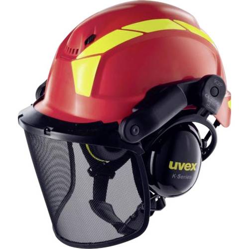 uvex 9772 9774238 Forstschutzhelm Rot