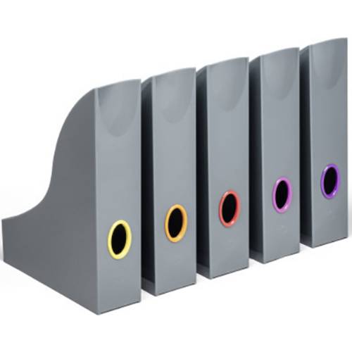 Durable VARICOLOR® 770657 Stehsammler DIN A4 Grau, Mehrfarbig 5 St.
