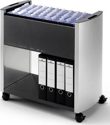 Durable Design Line Suspension File Trolley 80 A4, 380 mm, 380 mm, 695 mm