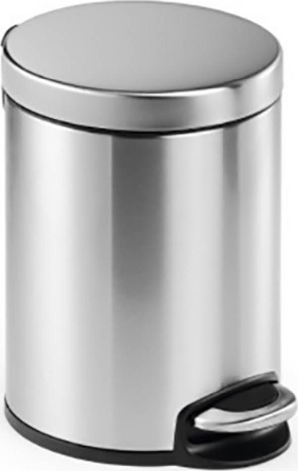 Durable 340023 340023  Papierkorb 5 l (Ø x H) 20.5 cm x 29 cm Edelstahl Silber 1 St.