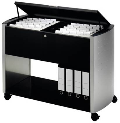 DURABLE Hängemappen-Wagen "DESIGN LINE 100 Top", zweireihig