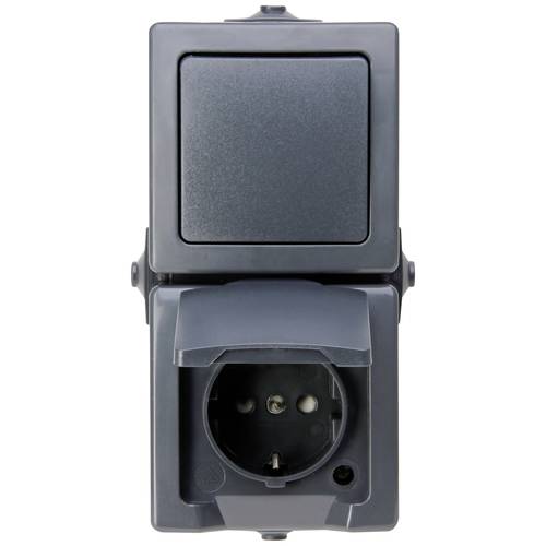 Kopp 138515009 Feuchtraum-Schalterprogramm Nautic Anthrazit 1 St.