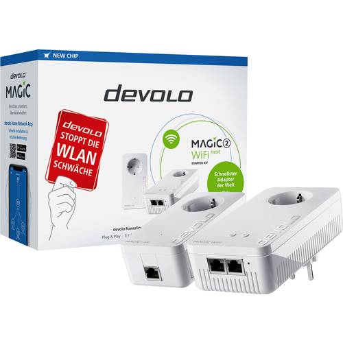 Thumbnail - Devolo Magic 2 WiFi next Starter Kit Powerline WLAN Starter Kit 8614 DE, AT Powerline, WLAN 2400 MBit/s
