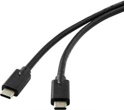 Renkforce USB-Kabel  USB 3.2 Gen2x2 USB-C® Stecker 2.00 m Schwarz Geschirmt RF-4531576