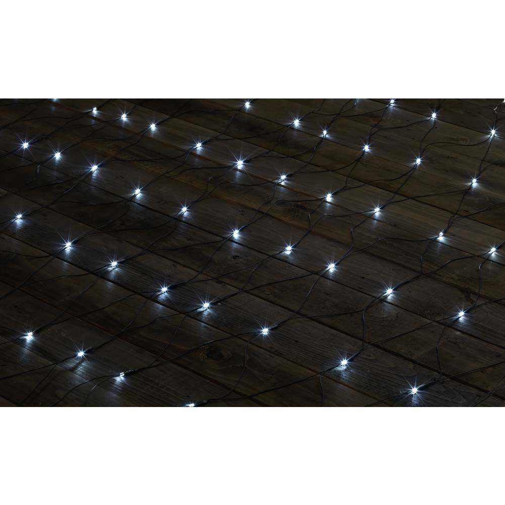 Sygonix Kerstboomverlichting Buiten 230 V-50 Hz 200 LED Koudwit (l x b) 300 cm x 200 cm