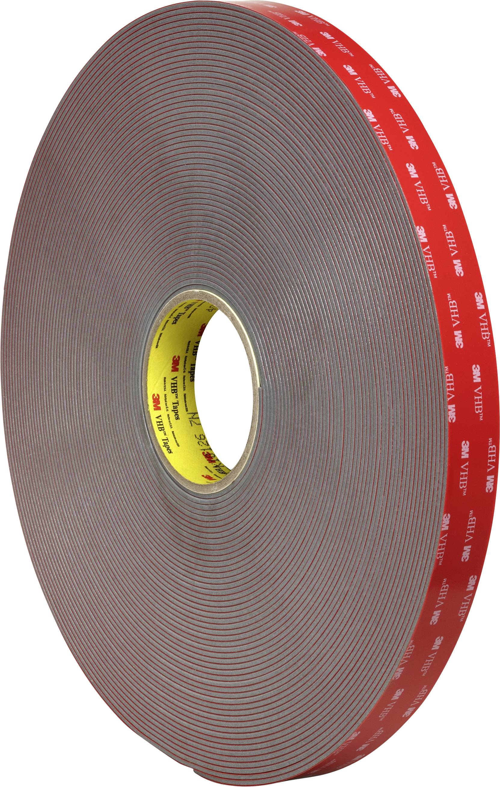 3M 49912516 49912516 Doppelseitiges Klebeband Grau (L x B) 5.5 m x 19 mm 1 St.