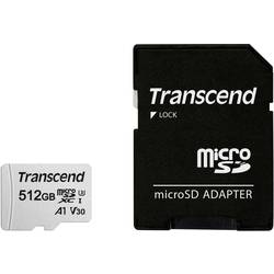 Image of Transcend Premium 300S microSDXC-Karte 512 GB Class 10, UHS-I, UHS-Class 3, v30 Video Speed Class, A1 Application