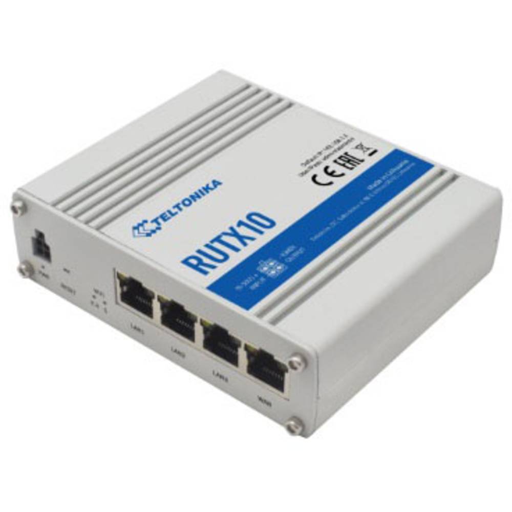 Teltonika RUTX10 draadloze router Dual-band (2.4 GHz-5 GHz) Gigabit Ethernet Wit