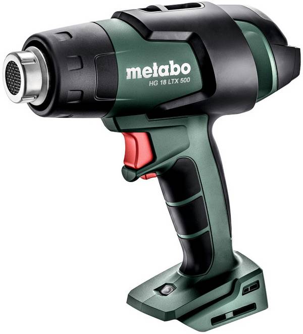 Metabo 610502840 HG 18 LTX 500 Metaloc Heißluftgebläse ohne Ladegerät, ohne Akku