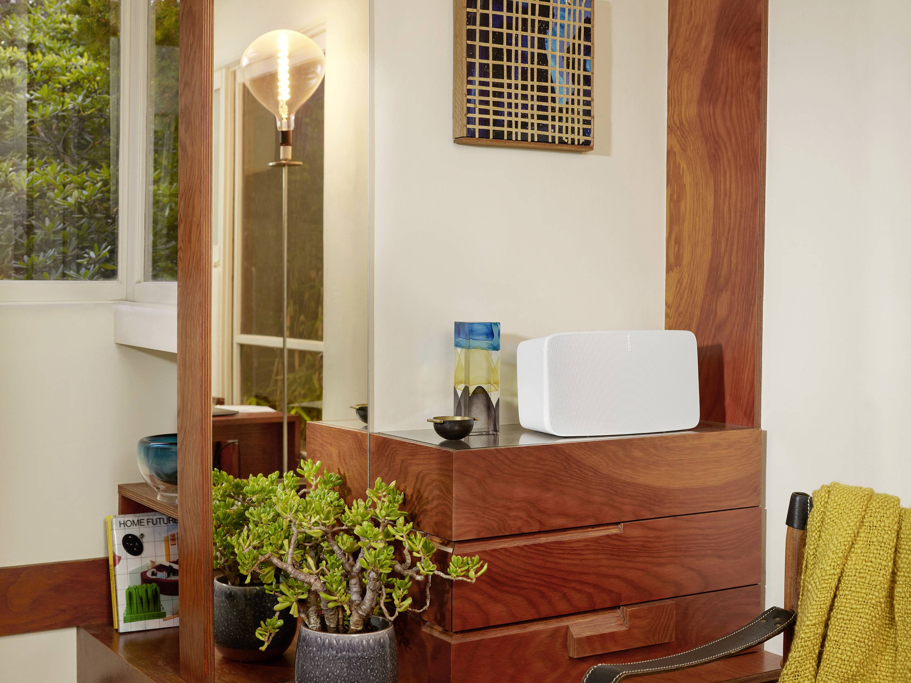 Sonos Five Multiroom Lautsprecher Air-Play, WLAN Amazon Alexa direkt integriert, Google Assistant direkt integriert Weiß-1